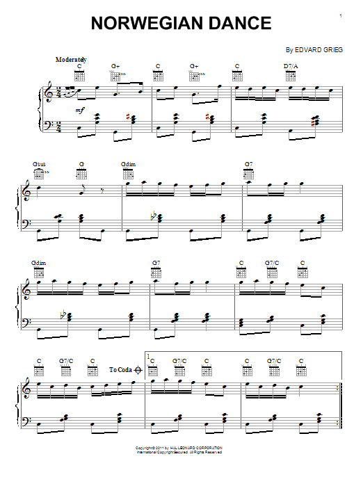 Learn to play Edvard Grieg Norwegian Dance No. 2 Op. 35 sheet music for Piano Solo in minutes. Price: 7.8900$ Edvard Grieg Norwegian Dance No. 2 Op. 35 sheet music notes and chords arranged for Piano Solo