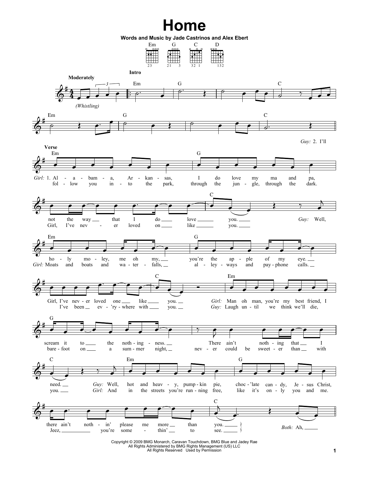 Edward Sharpe and the Magnetic Zeros Home sheet music notes and chords. Download Printable PDF.