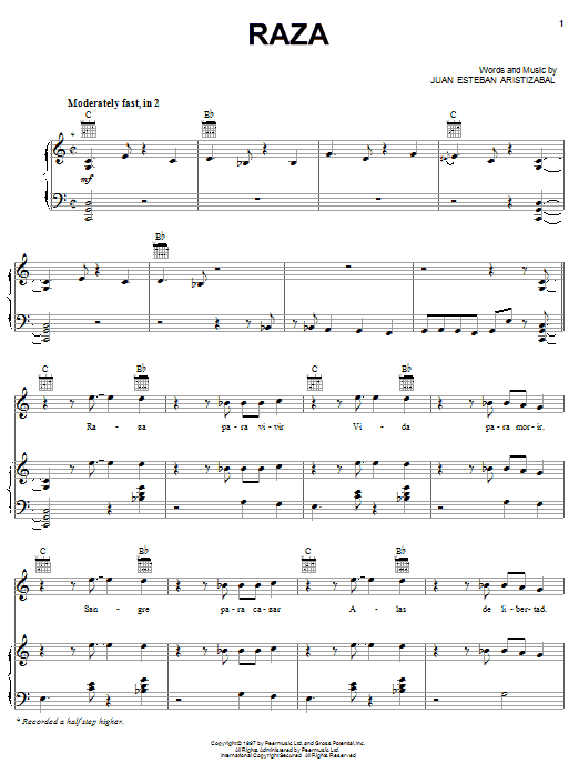 Ekhymosis Raza sheet music notes and chords arranged for Piano, Vocal & Guitar Chords (Right-Hand Melody)