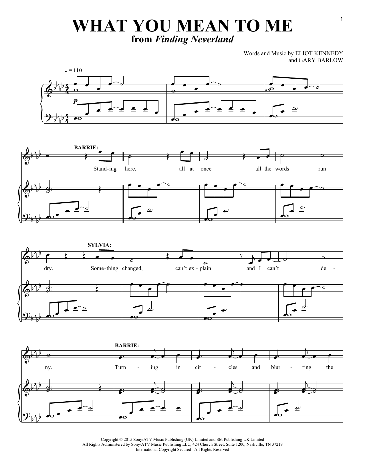 Learn to play Eliot Kennedy What You Mean To Me sheet music for Vocal Duet in minutes. Price: 6.9900$ Eliot Kennedy What You Mean To Me sheet music notes and chords arranged for Vocal Duet