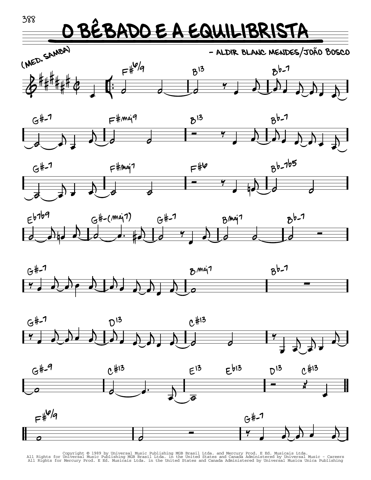 Learn to play Elis Regina O Bebado E A Equilibrista sheet music for Real Book – Melody & Chords in minutes. Price: 5.9900$ Elis Regina O Bebado E A Equilibrista sheet music notes and chords arranged for Real Book – Melody & Chords