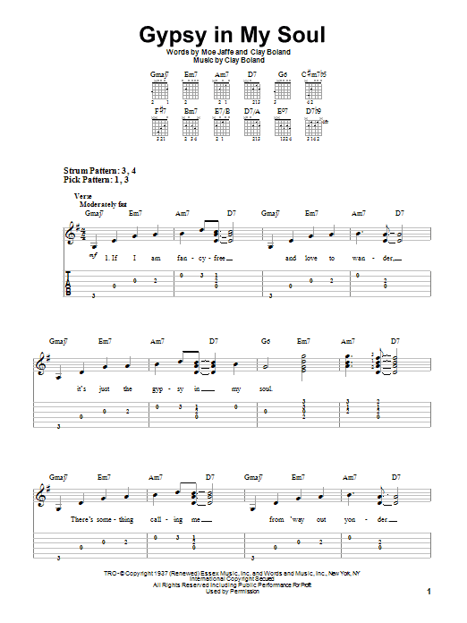 Ella Fitzgerald Gypsy In My Soul sheet music notes and chords. Download Printable PDF.