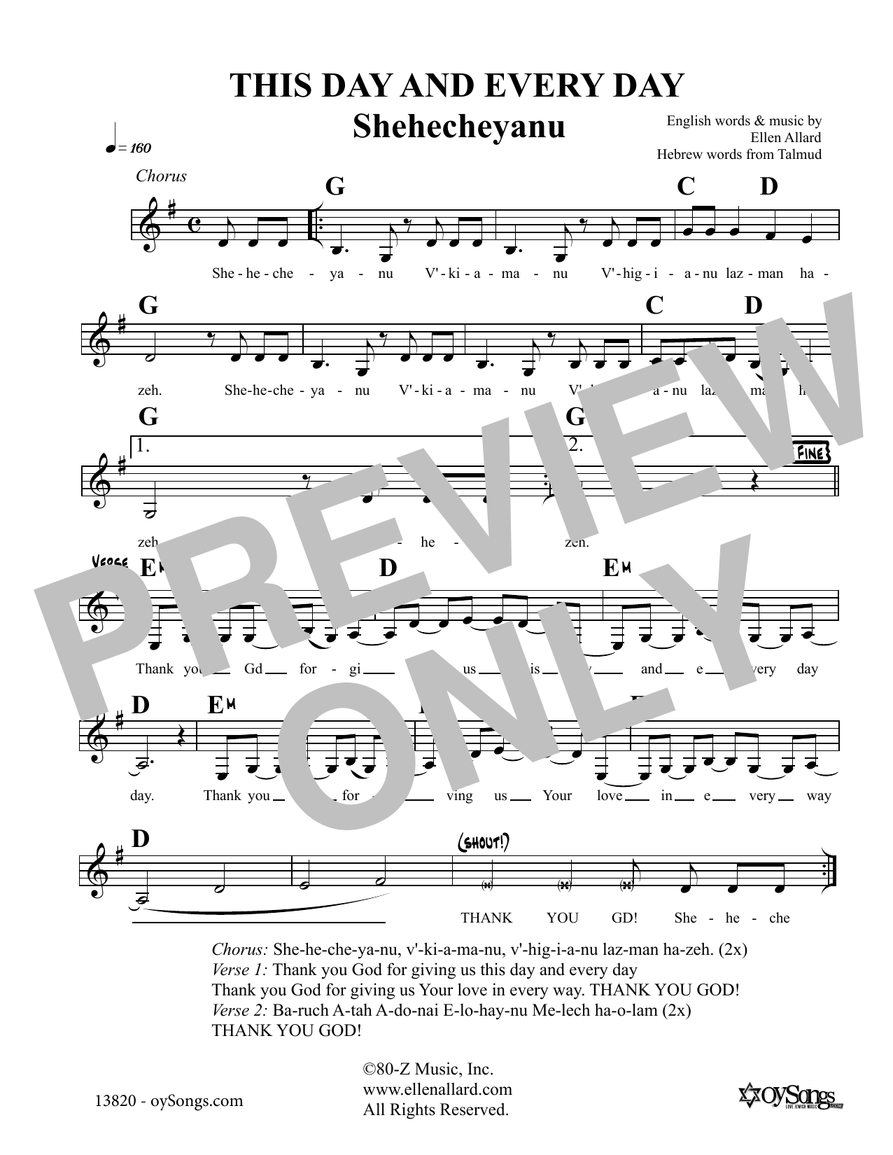 Learn to play Ellen Allard This Day And Every sheet music for Lead Sheet / Fake Book in minutes. Price: 5.9900$ Ellen Allard This Day And Every sheet music notes and chords arranged for Lead Sheet / Fake Book