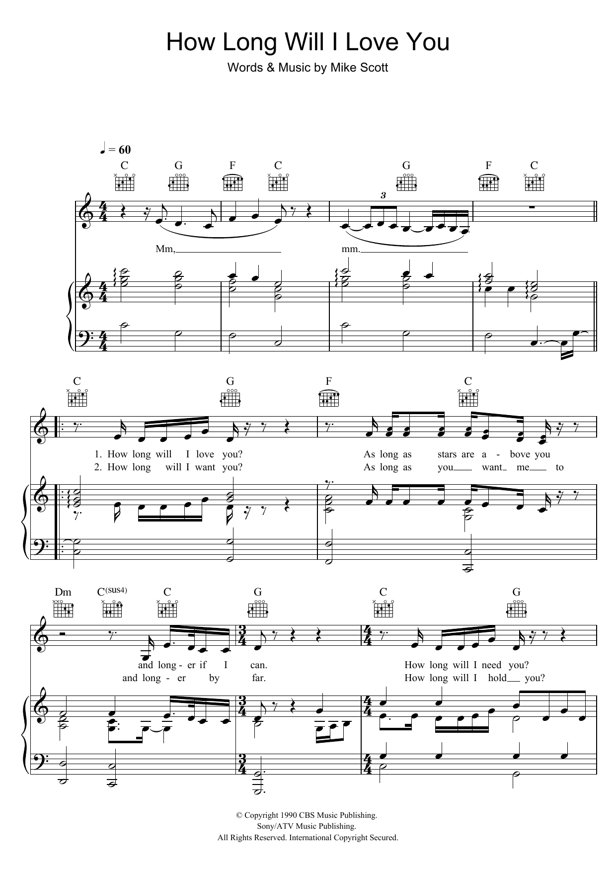 Ellie Goulding How Long Will I Love You sheet music notes and chords. Download Printable PDF.