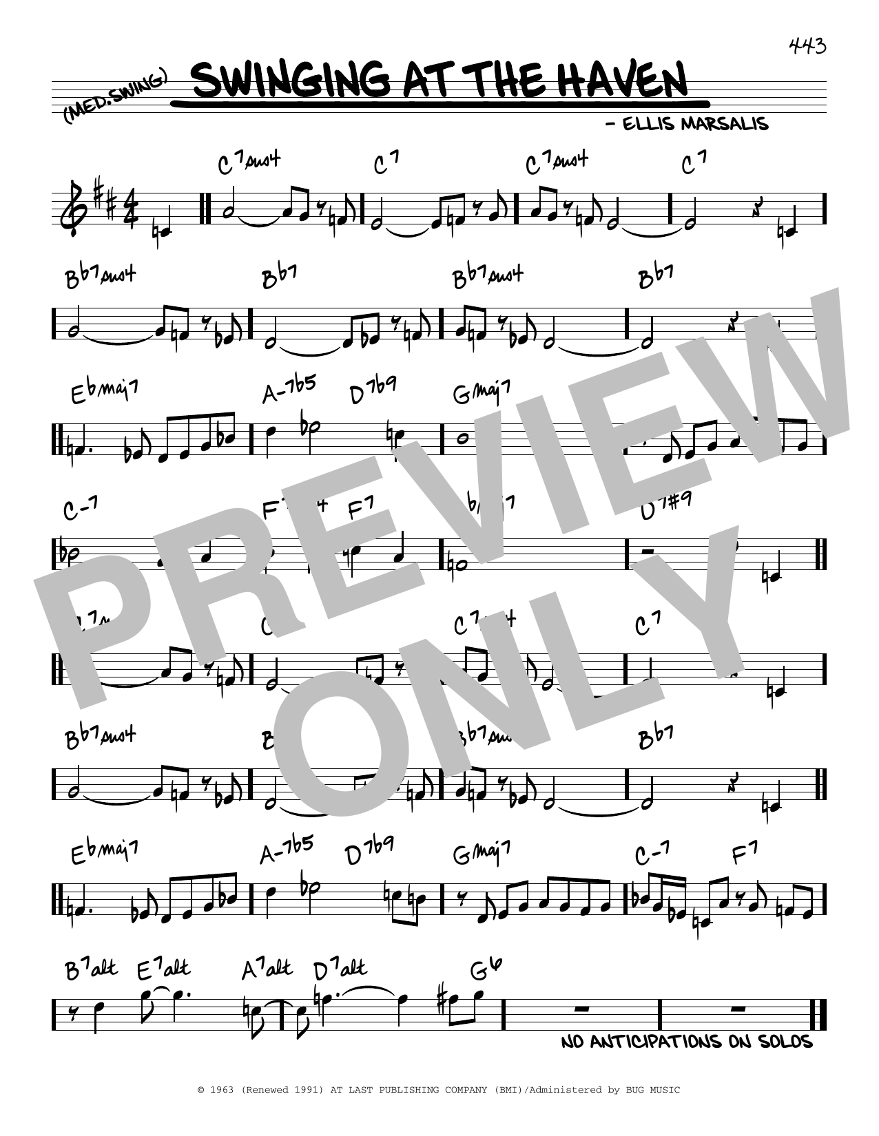 Learn to play Ellis Marsalis Jr. Swinging At The Haven sheet music for Real Book – Melody & Chords in minutes. Price: 5.9900$ Ellis Marsalis Jr. Swinging At The Haven sheet music notes and chords arranged for Real Book – Melody & Chords