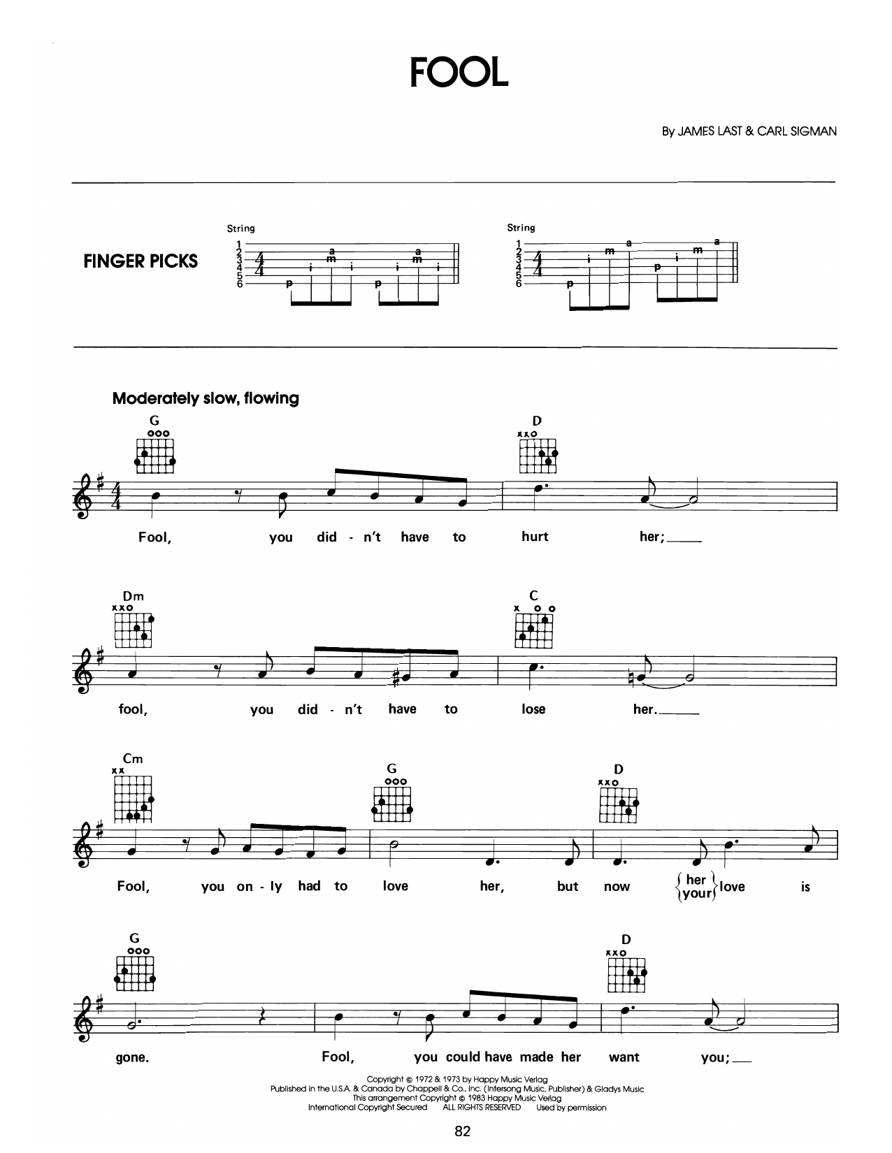 Learn to play Elvis Presley Fool sheet music for Easy Guitar in minutes. Price: 5.9900$ Elvis Presley Fool sheet music notes and chords arranged for Easy Guitar