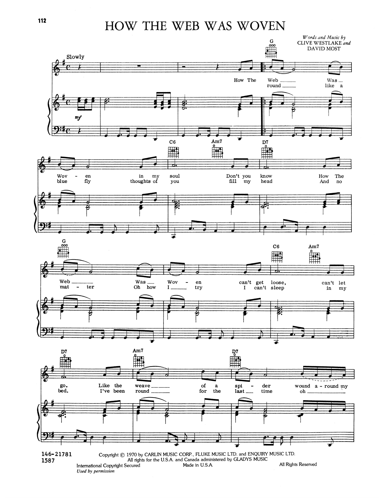 Learn to play Elvis Presley How The Web Was Woven sheet music for Piano, Vocal & Guitar Chords (Right-Hand Melody) in minutes. Price: 7.8900$ Elvis Presley How The Web Was Woven sheet music notes and chords arranged for Piano, Vocal & Guitar Chords (Right-Hand Melody)