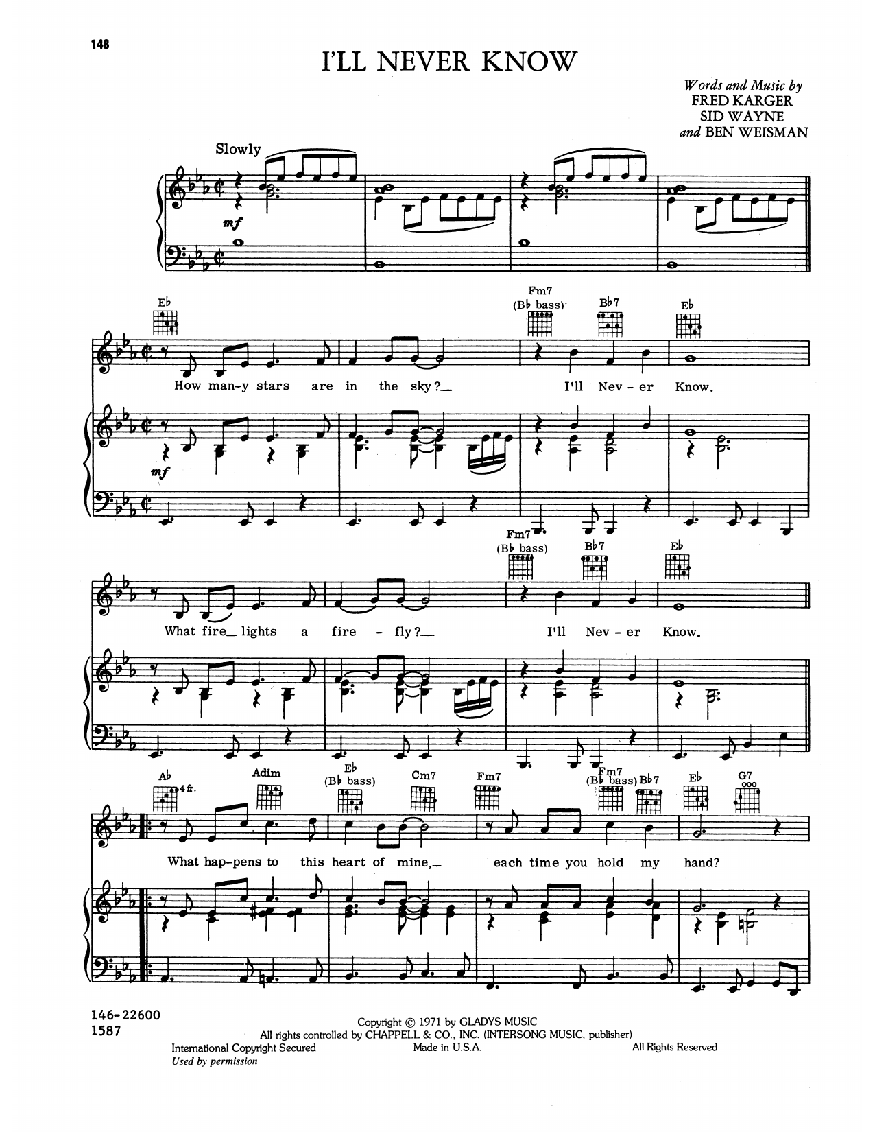 Learn to play Elvis Presley I'll Never Know sheet music for Piano, Vocal & Guitar Chords (Right-Hand Melody) in minutes. Price: 7.8900$ Elvis Presley I'll Never Know sheet music notes and chords arranged for Piano, Vocal & Guitar Chords (Right-Hand Melody)