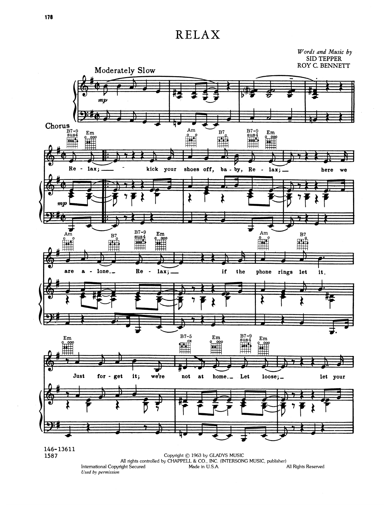 Learn to play Elvis Presley Relax sheet music for Piano, Vocal & Guitar Chords (Right-Hand Melody) in minutes. Price: 7.8900$ Elvis Presley Relax sheet music notes and chords arranged for Piano, Vocal & Guitar Chords (Right-Hand Melody)