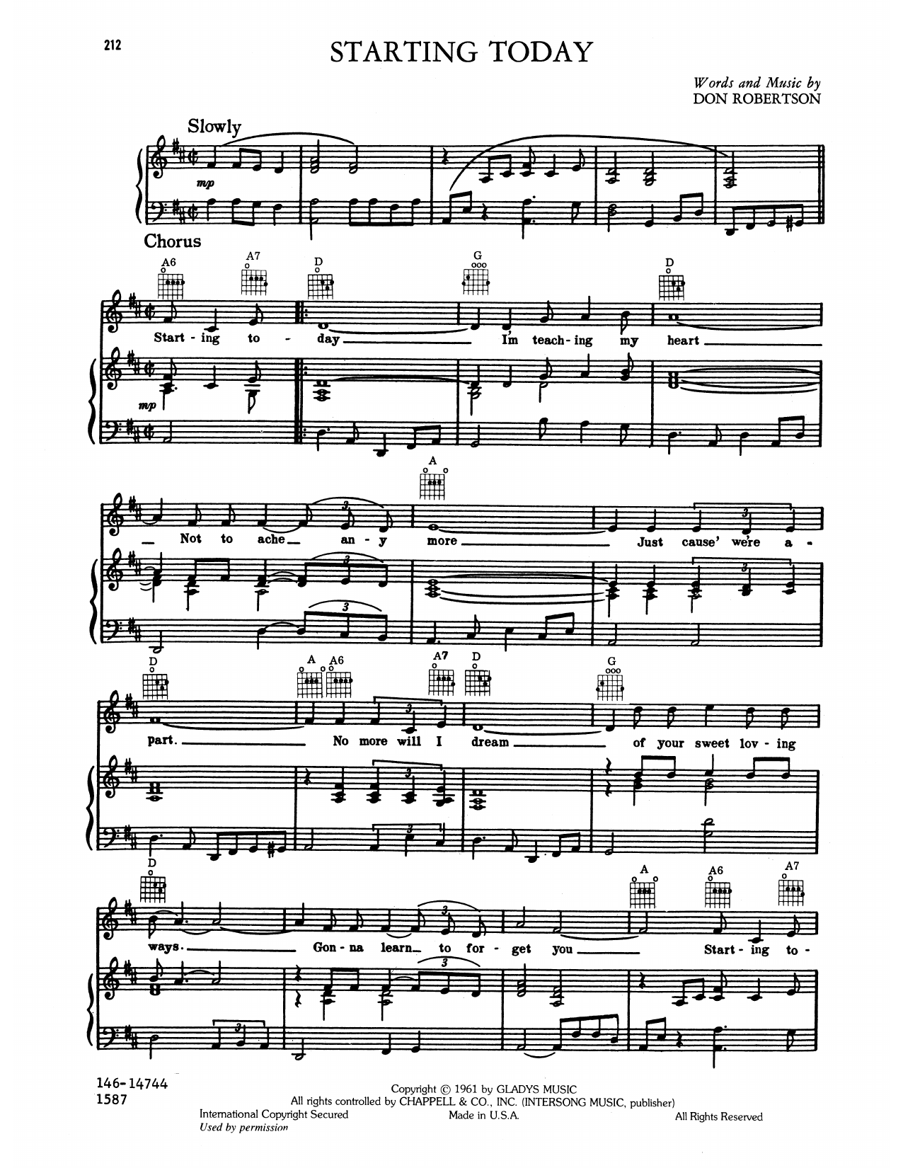 Learn to play Elvis Presley Starting Today sheet music for Piano, Vocal & Guitar Chords (Right-Hand Melody) in minutes. Price: 7.8900$ Elvis Presley Starting Today sheet music notes and chords arranged for Piano, Vocal & Guitar Chords (Right-Hand Melody)