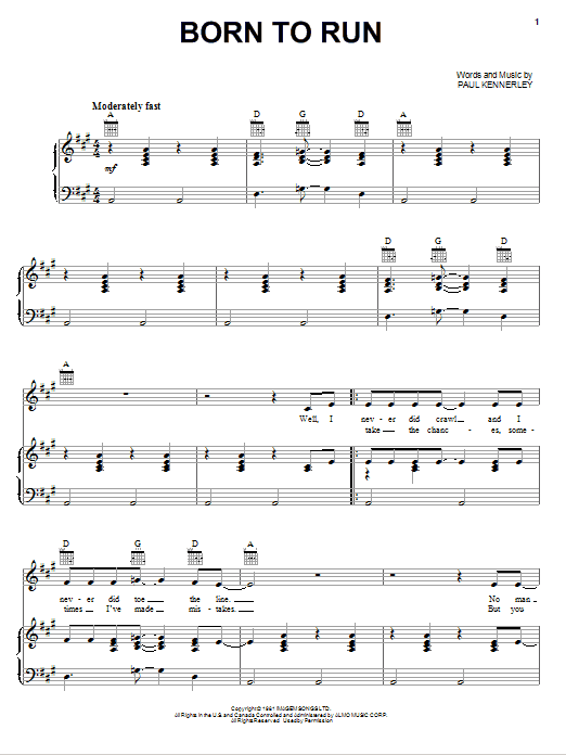 Emmylou Harris Born To Run sheet music notes and chords. Download Printable PDF.