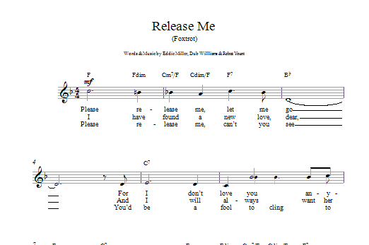 Engelbert Humperdinck Release Me sheet music notes and chords. Download Printable PDF.
