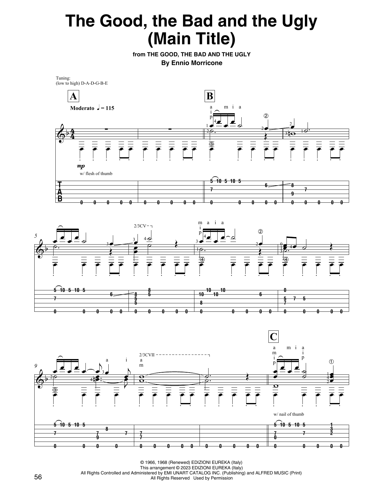 Ennio Morricone The Good, The Bad And The Ugly (Main Title) sheet music notes and chords. Download Printable PDF.