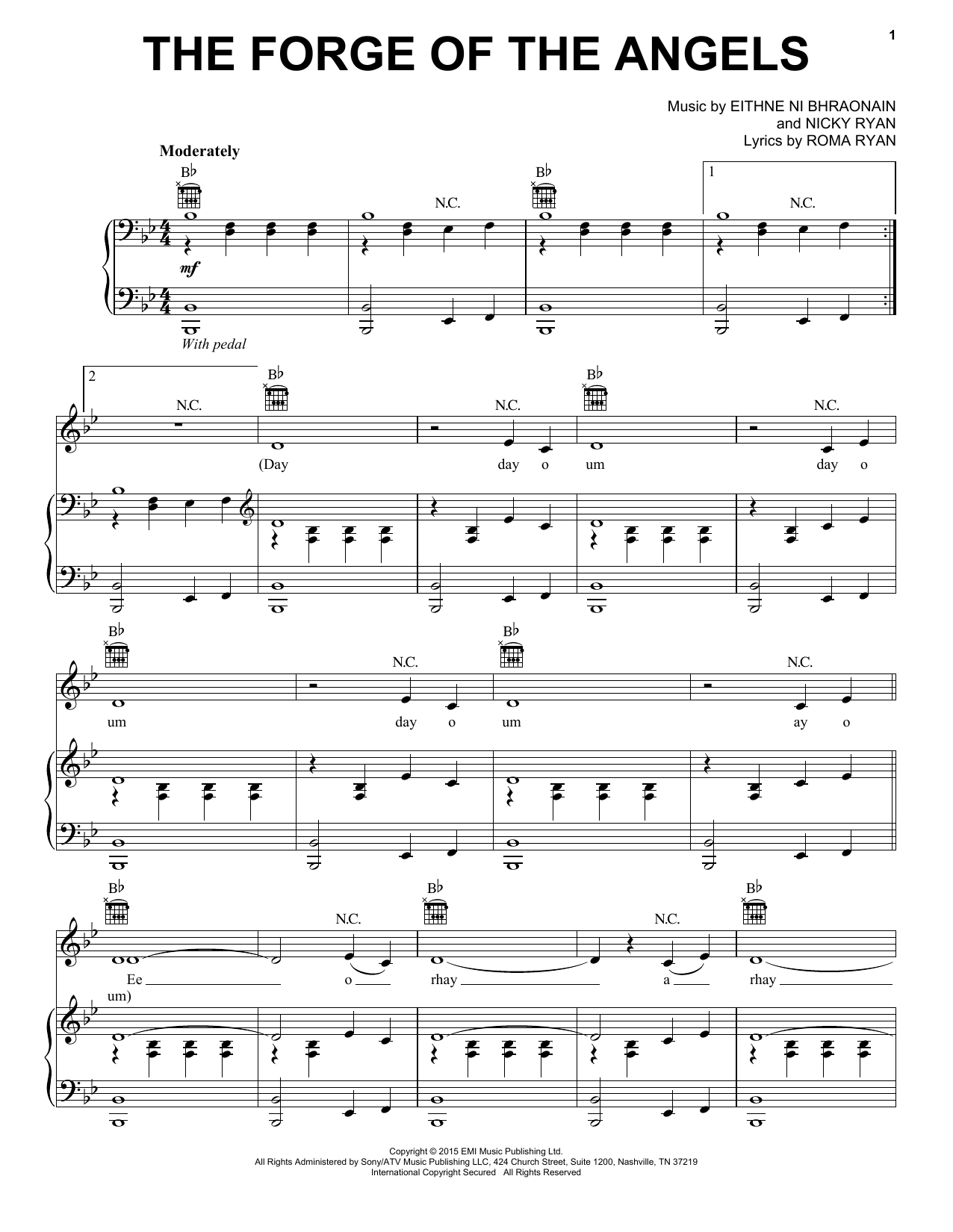 Learn to play Enya The Forge Of The Angels sheet music for Piano, Vocal & Guitar Chords (Right-Hand Melody) in minutes. Price: 7.8900$ Enya The Forge Of The Angels sheet music notes and chords arranged for Piano, Vocal & Guitar Chords (Right-Hand Melody)