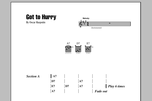 Eric Clapton Got To Hurry sheet music notes and chords. Download Printable PDF.