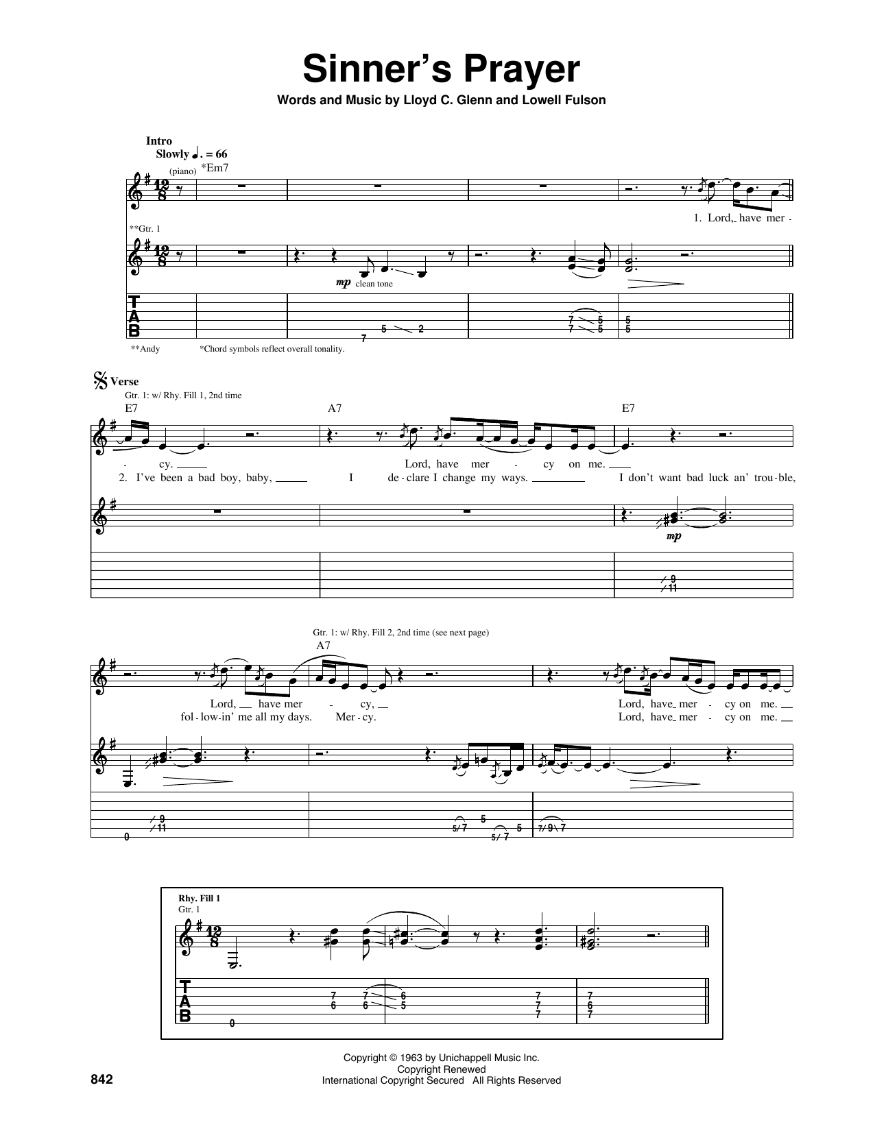 Learn to play Eric Clapton Sinner's Prayer sheet music for Guitar Tab in minutes. Price: 7.8900$ Eric Clapton Sinner's Prayer sheet music notes and chords arranged for Guitar Tab