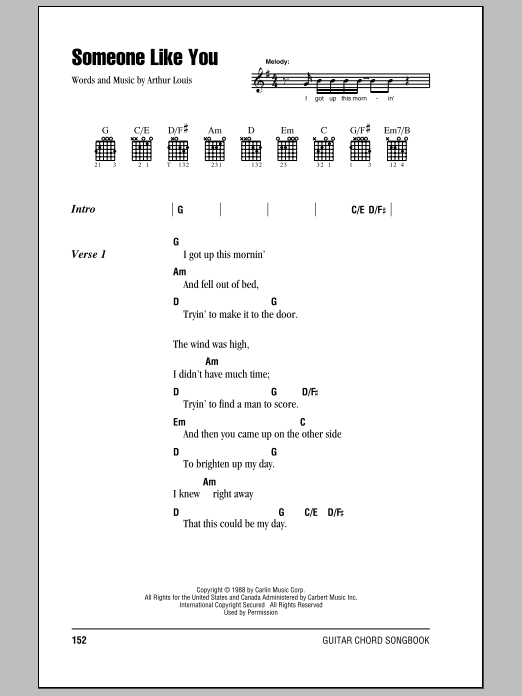 Eric Clapton Someone Like You sheet music notes and chords. Download Printable PDF.