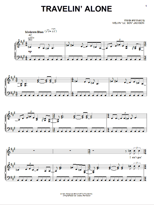 Learn to play Eric Clapton Travelin' Alone sheet music for Piano, Vocal & Guitar Chords (Right-Hand Melody) in minutes. Price: 7.8900$ Eric Clapton Travelin' Alone sheet music notes and chords arranged for Piano, Vocal & Guitar Chords (Right-Hand Melody)