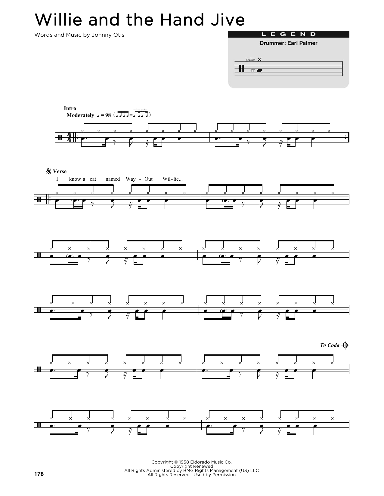 Eric Clapton Willie And The Hand Jive sheet music notes and chords. Download Printable PDF.