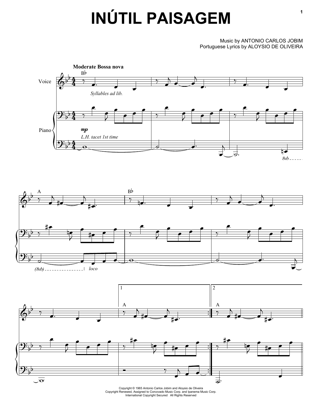 Learn to play Esperanza Spalding Inutil Paisagem sheet music for Piano & Vocal in minutes. Price: 7.8900$ Esperanza Spalding Inutil Paisagem sheet music notes and chords arranged for Piano & Vocal