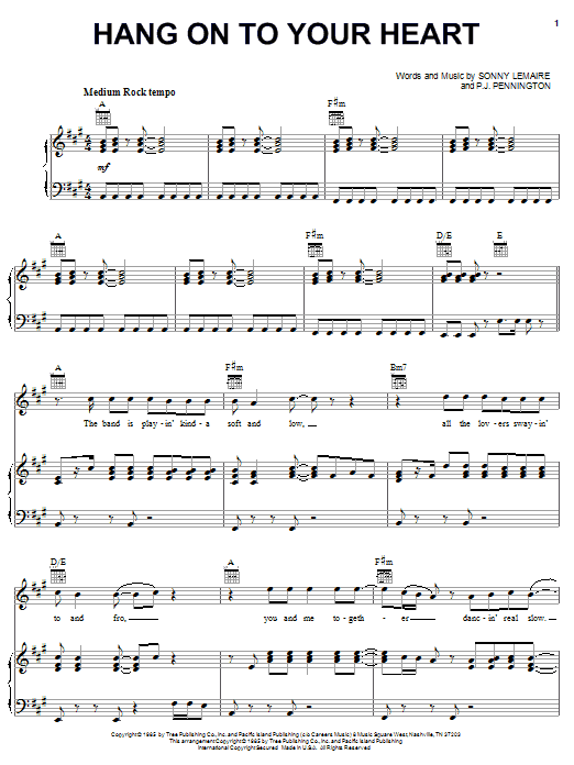 Learn to play Exile Hang On To Your Heart sheet music for Piano, Vocal & Guitar Chords (Right-Hand Melody) in minutes. Price: 7.8900$ Exile Hang On To Your Heart sheet music notes and chords arranged for Piano, Vocal & Guitar Chords (Right-Hand Melody)