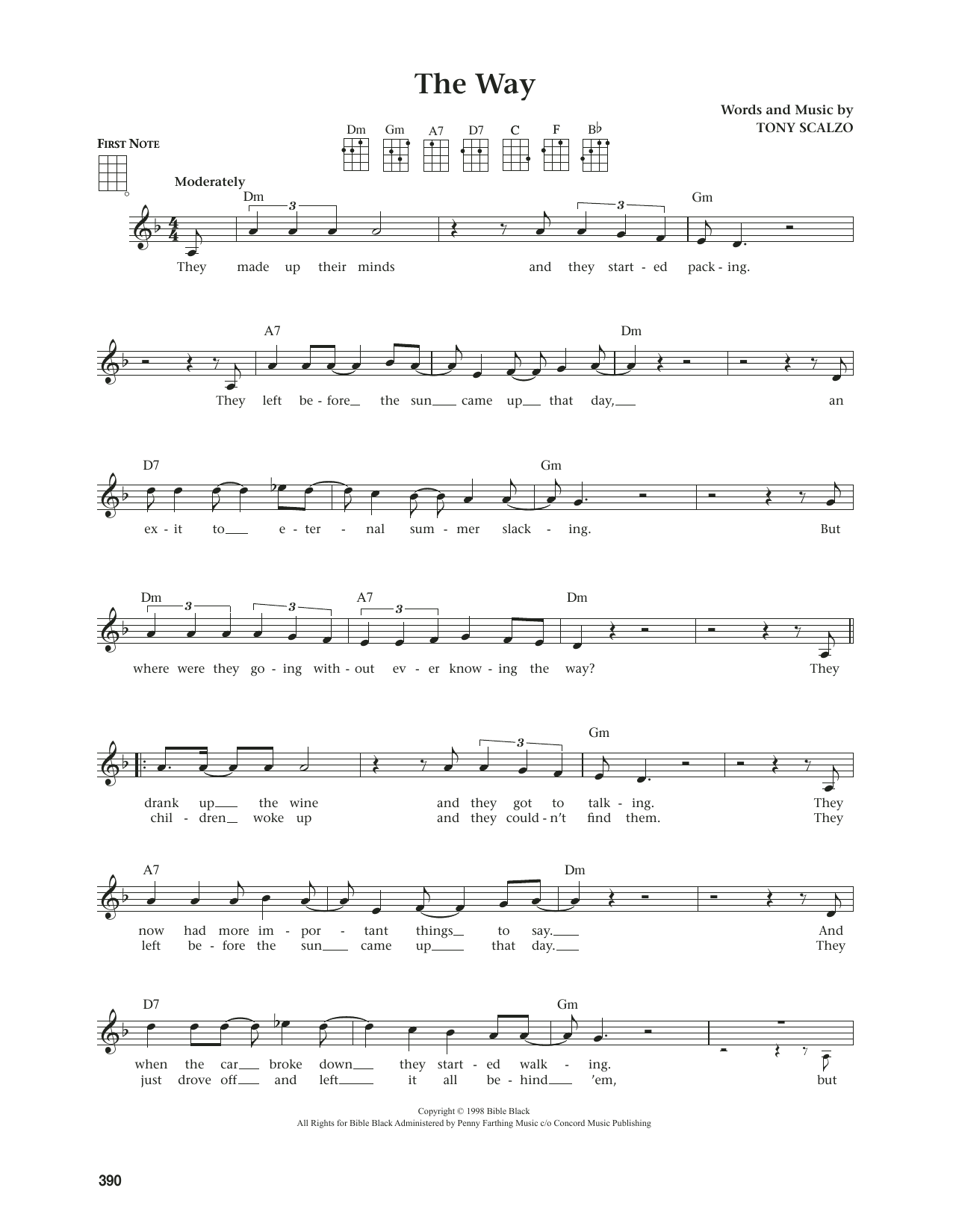 Learn to play Fastball The Way (from The Daily Ukulele) (arr. Jim Beloff) sheet music for Ukulele in minutes. Price: 5.9900$ Fastball The Way (from The Daily Ukulele) (arr. Jim Beloff) sheet music notes and chords arranged for Ukulele