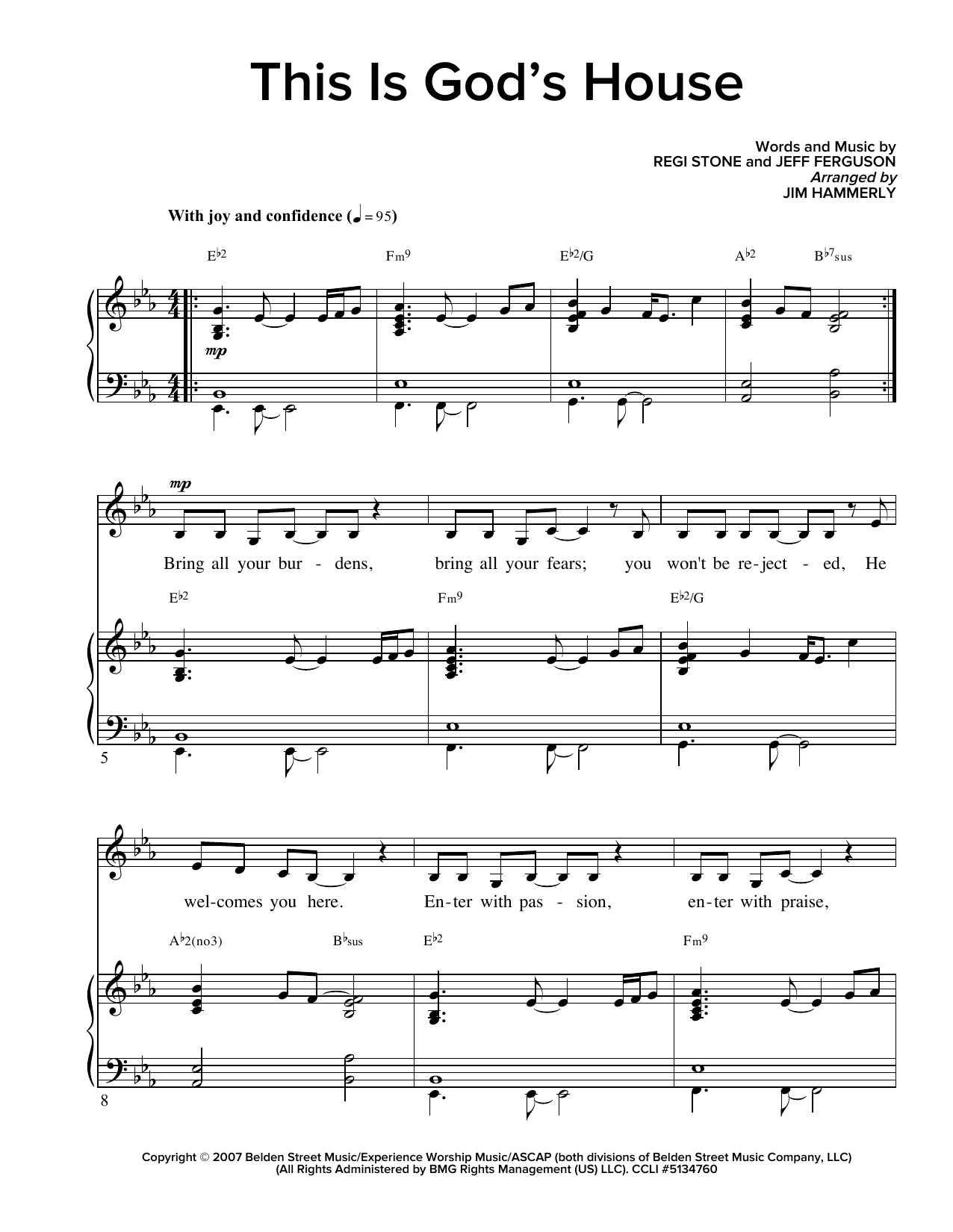 Learn to play Regi Stone This Is God's House sheet music for Piano & Vocal in minutes. Price: 7.8900$ Regi Stone This Is God's House sheet music notes and chords arranged for Piano & Vocal