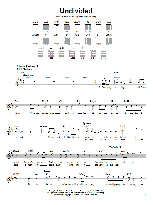 First Call Undivided sheet music notes and chords. Download Printable PDF.