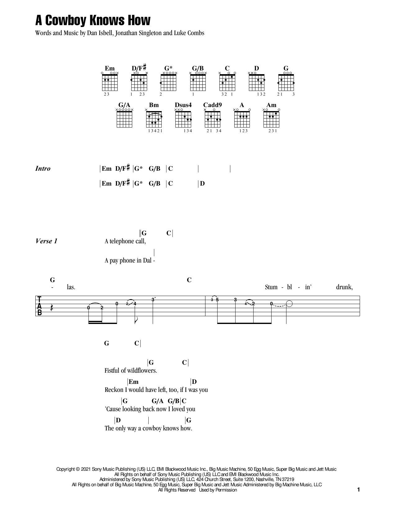 Flatland Cavalry A Cowboy Knows How sheet music notes and chords. Download Printable PDF.