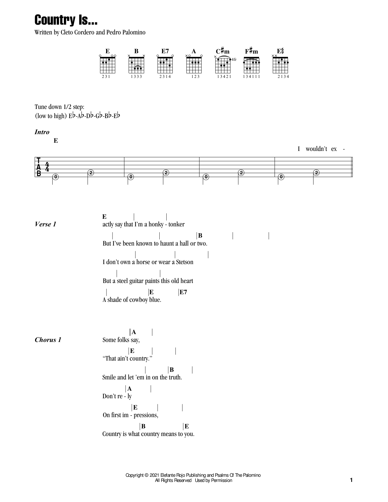 Flatland Cavalry Country Is... sheet music notes and chords. Download Printable PDF.