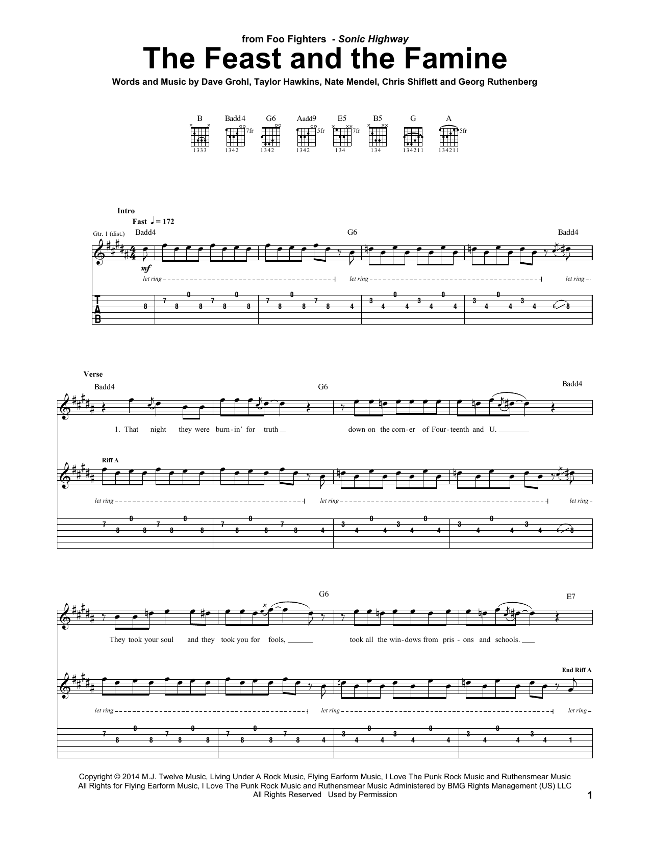 Learn to play Foo Fighters The Feast And The Famine sheet music for Guitar Tab in minutes. Price: 7.8900$ Foo Fighters The Feast And The Famine sheet music notes and chords arranged for Guitar Tab