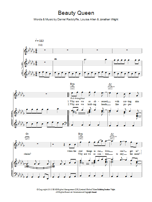 Learn to play Foxes Beauty Queen sheet music for Piano, Vocal & Guitar Chords in minutes. Price: 7.8900$ Foxes Beauty Queen sheet music notes and chords arranged for Piano, Vocal & Guitar Chords