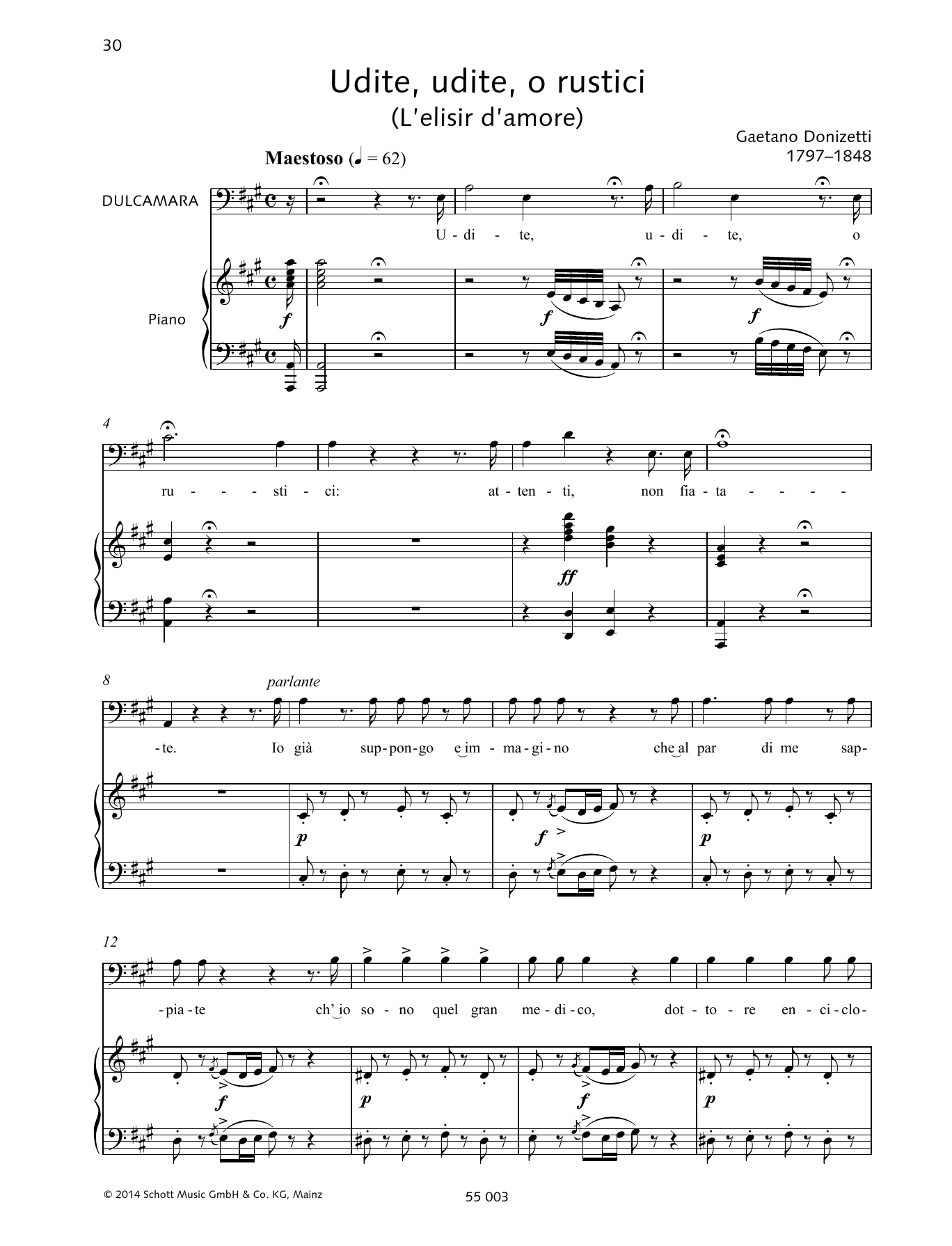 Francesca Licciarda Udite, udite, o rustici sheet music notes and chords. Download Printable PDF.