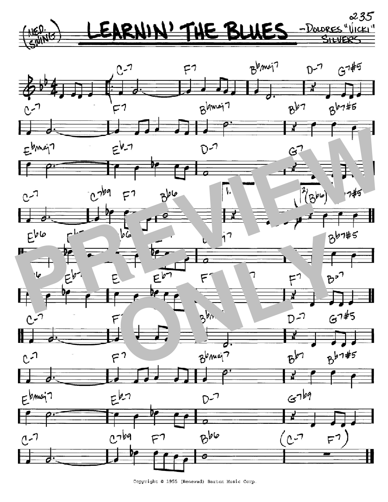 Frank Sinatra Learnin' The Blues sheet music notes and chords. Download Printable PDF.