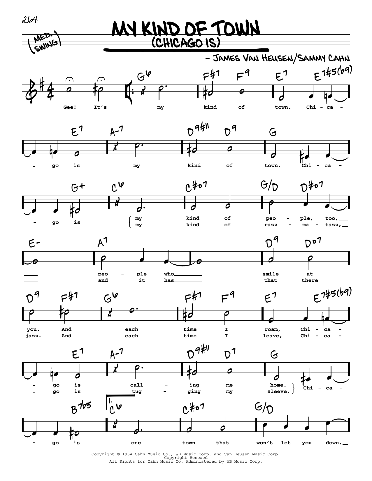 Learn to play Frank Sinatra My Kind Of Town (Chicago Is) (High Voice) sheet music for Real Book – Melody, Lyrics & Chords in minutes. Price: 5.9900$ Frank Sinatra My Kind Of Town (Chicago Is) (High Voice) sheet music notes and chords arranged for Real Book – Melody, Lyrics & Chords