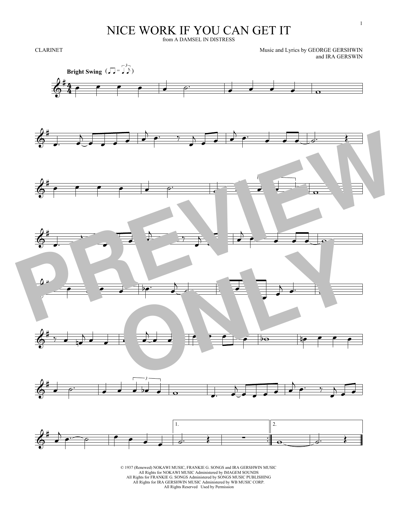 Frank Sinatra Nice Work If You Can Get It sheet music notes and chords. Download Printable PDF.