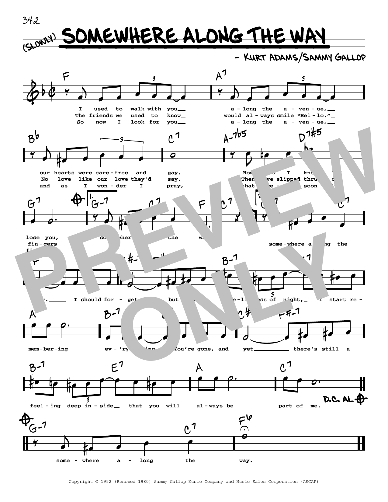 Learn to play Frank Sinatra Somewhere Along The Way (High Voice) sheet music for Real Book – Melody, Lyrics & Chords in minutes. Price: 5.9900$ Frank Sinatra Somewhere Along The Way (High Voice) sheet music notes and chords arranged for Real Book – Melody, Lyrics & Chords