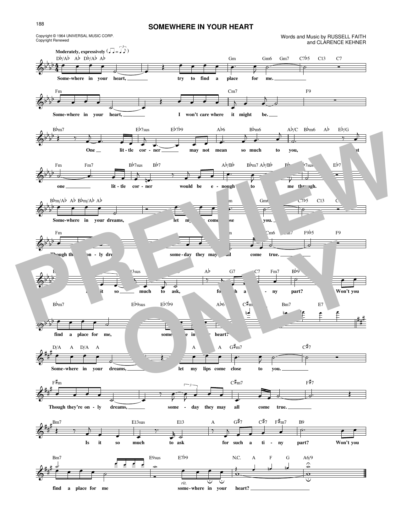 Frank Sinatra Somewhere In Your Heart sheet music notes and chords. Download Printable PDF.