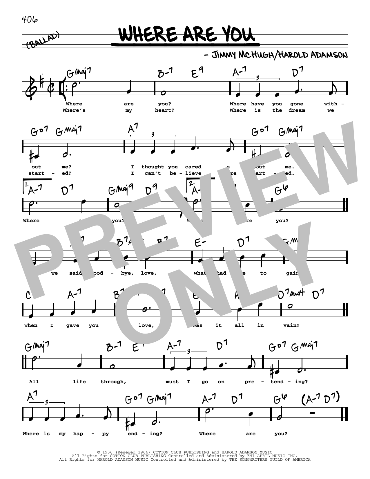 Learn to play Frank Sinatra Where Are You (High Voice) sheet music for Real Book – Melody, Lyrics & Chords in minutes. Price: 5.9900$ Frank Sinatra Where Are You (High Voice) sheet music notes and chords arranged for Real Book – Melody, Lyrics & Chords