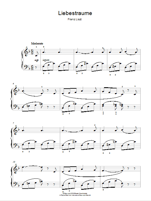 Franz Liszt Liebestraume: Notturno No.3 In A Flat: O Lieb, So Lang Du Lieben… sheet music notes and chords. Download Printable PDF.