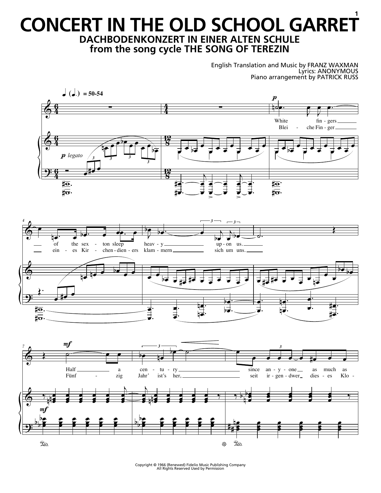 Learn to play Franz Waxman Concert In The Old School Garret (Dachbodenkonzert In Einer Alten Schule) sheet music for Piano & Vocal in minutes. Price: 7.8900$ Franz Waxman Concert In The Old School Garret (Dachbodenkonzert In Einer Alten Schule) sheet music notes and chords arranged for Piano & Vocal