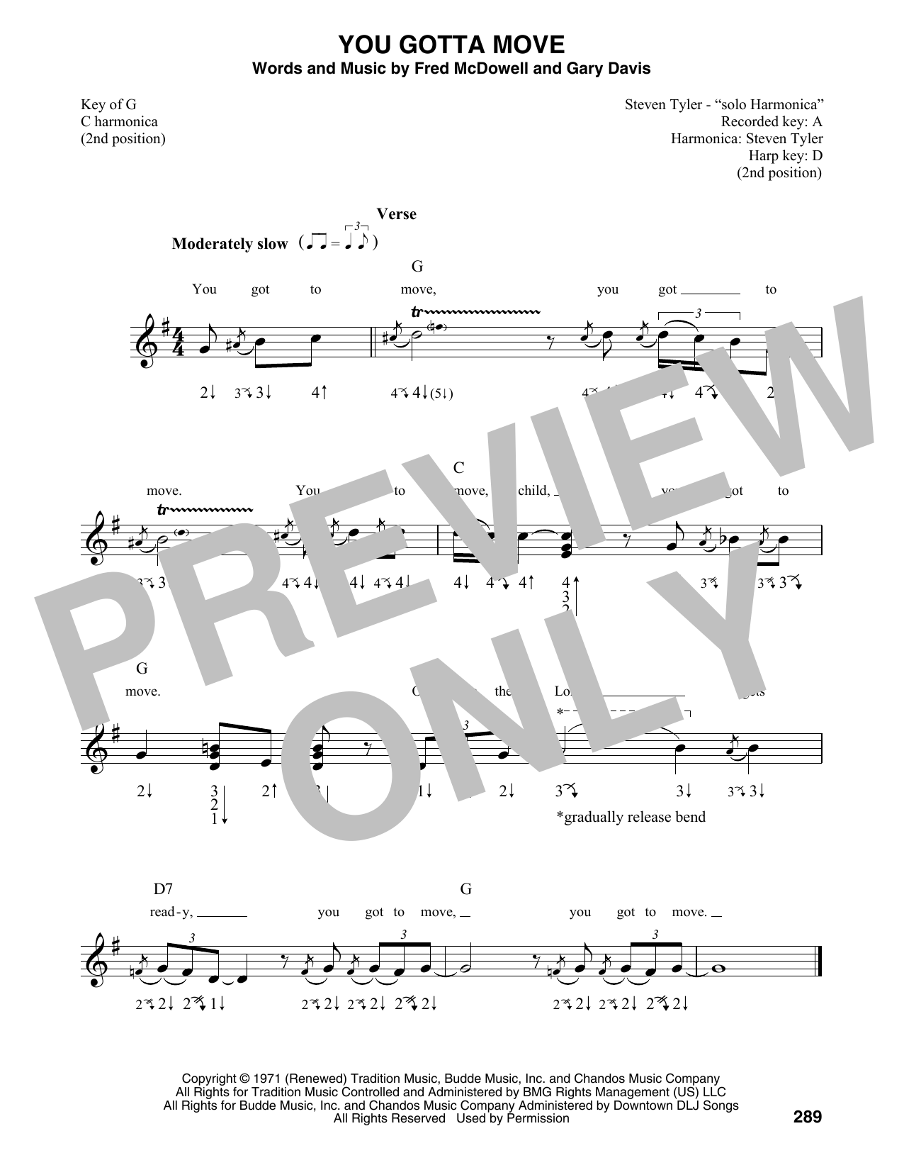 Fred McDowell You Gotta Move sheet music notes and chords. Download Printable PDF.