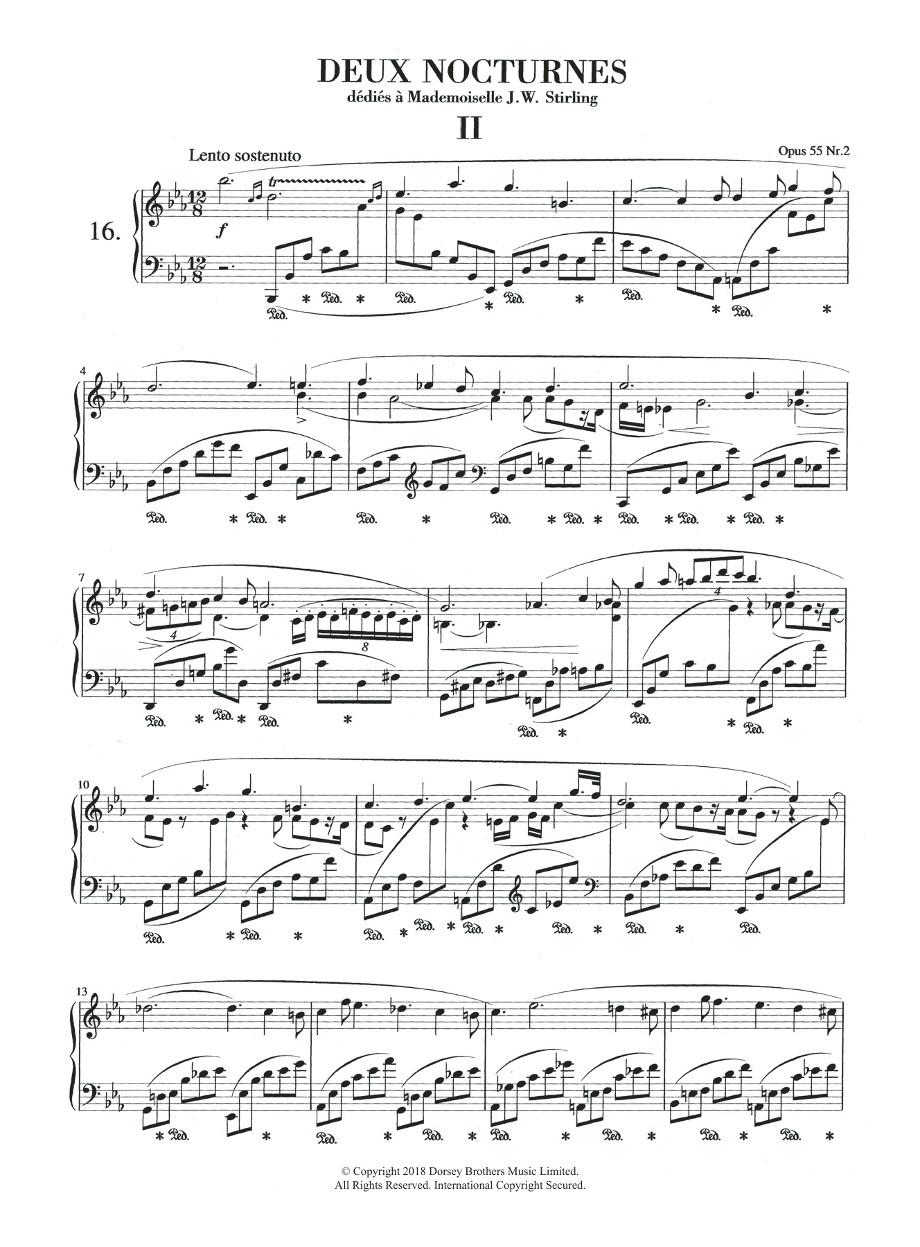 Learn to play Frederic Chopin Nocturne In E Flat Major, Op.55, No.2 sheet music for Piano Solo in minutes. Price: 6.9900$ Frederic Chopin Nocturne In E Flat Major, Op.55, No.2 sheet music notes and chords arranged for Piano Solo
