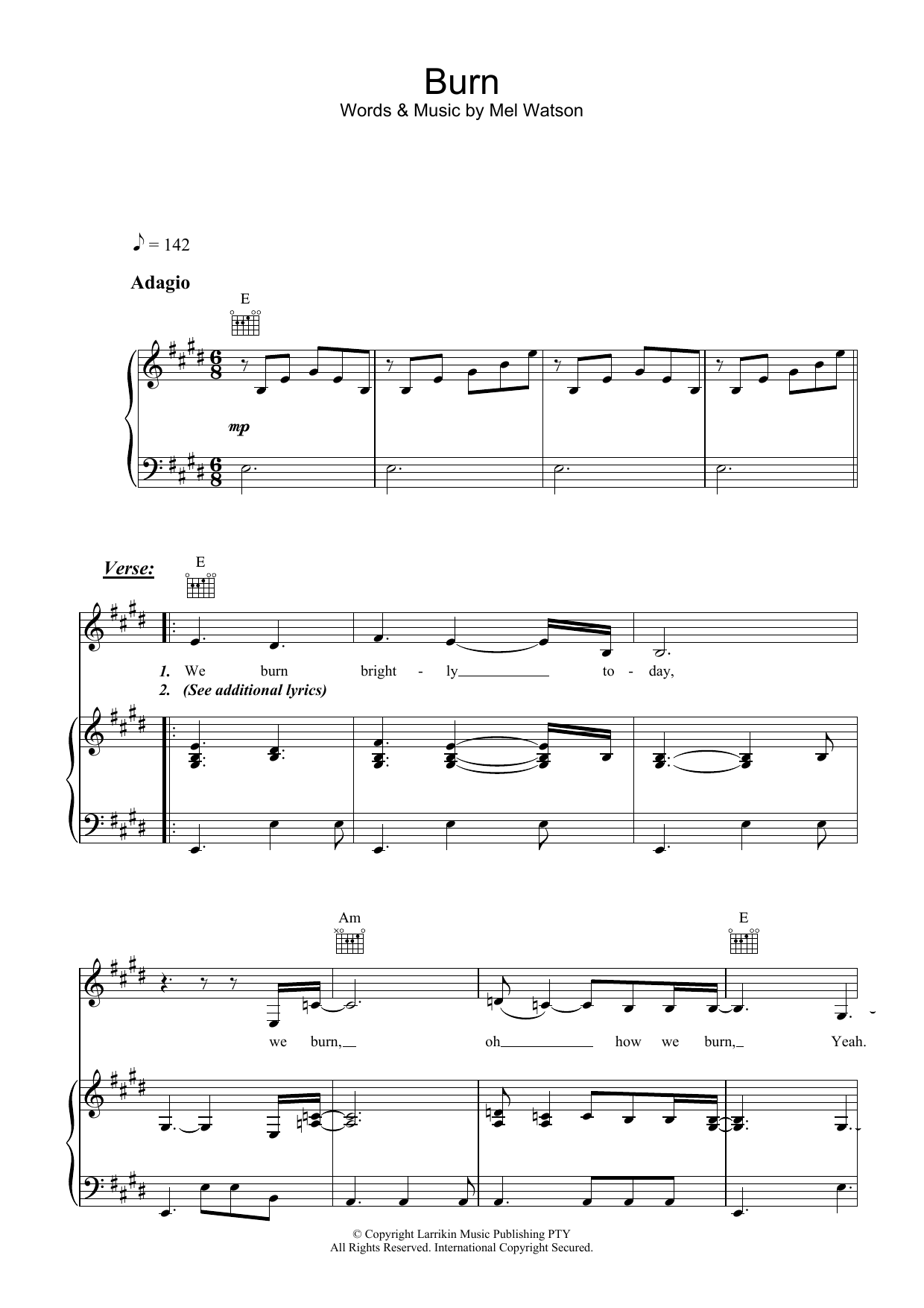  Sheet Music