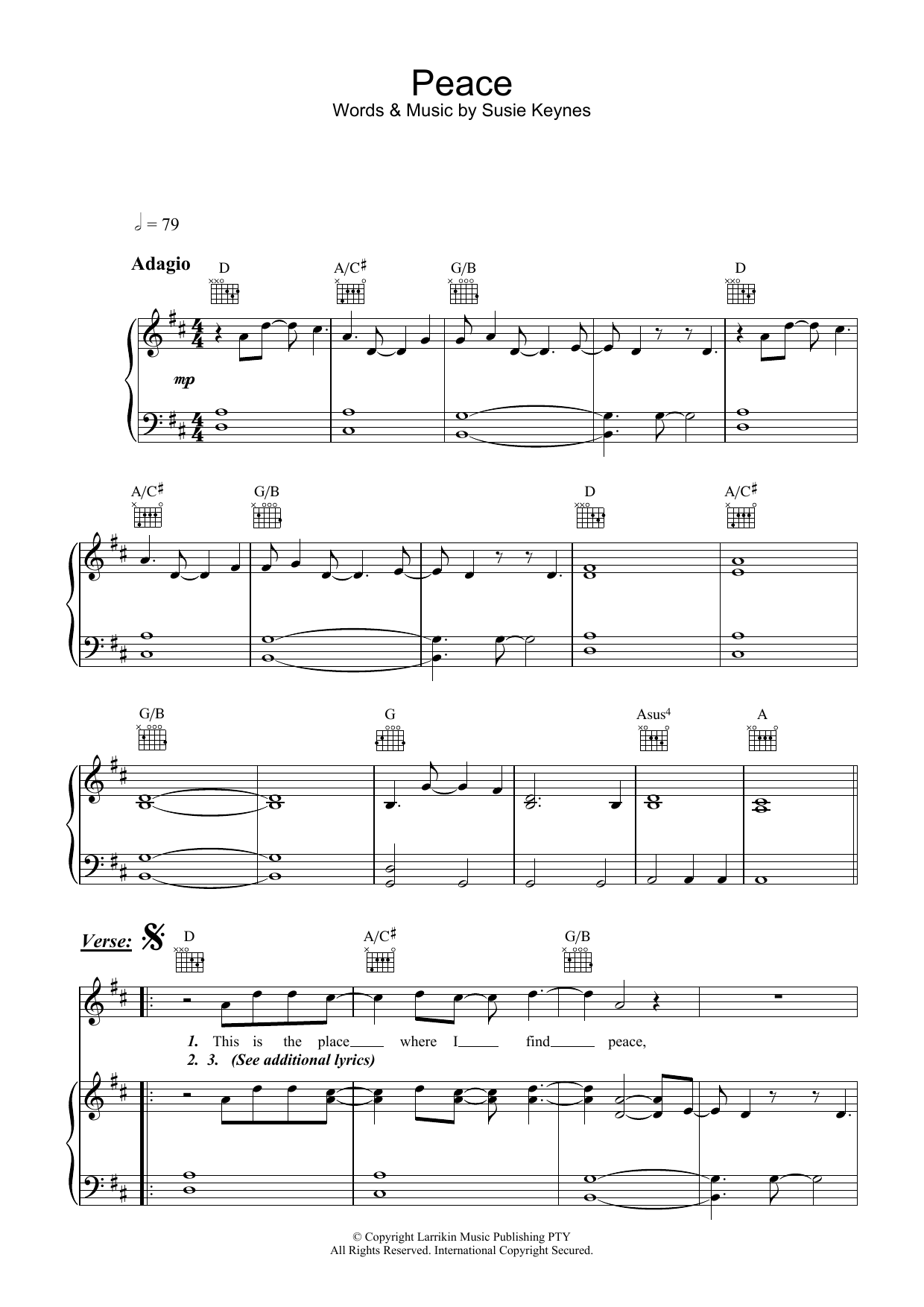  Sheet Music