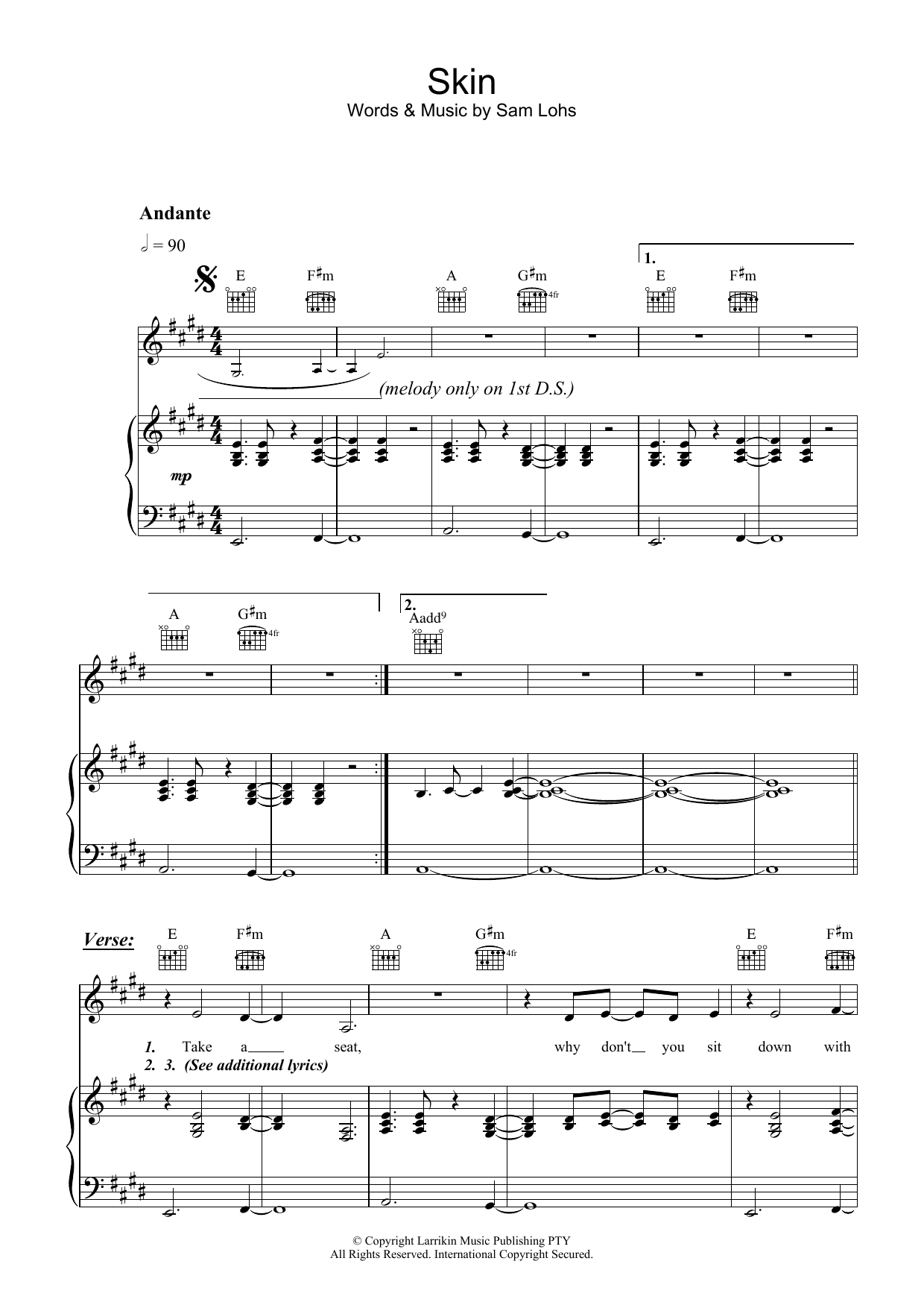  Sheet Music