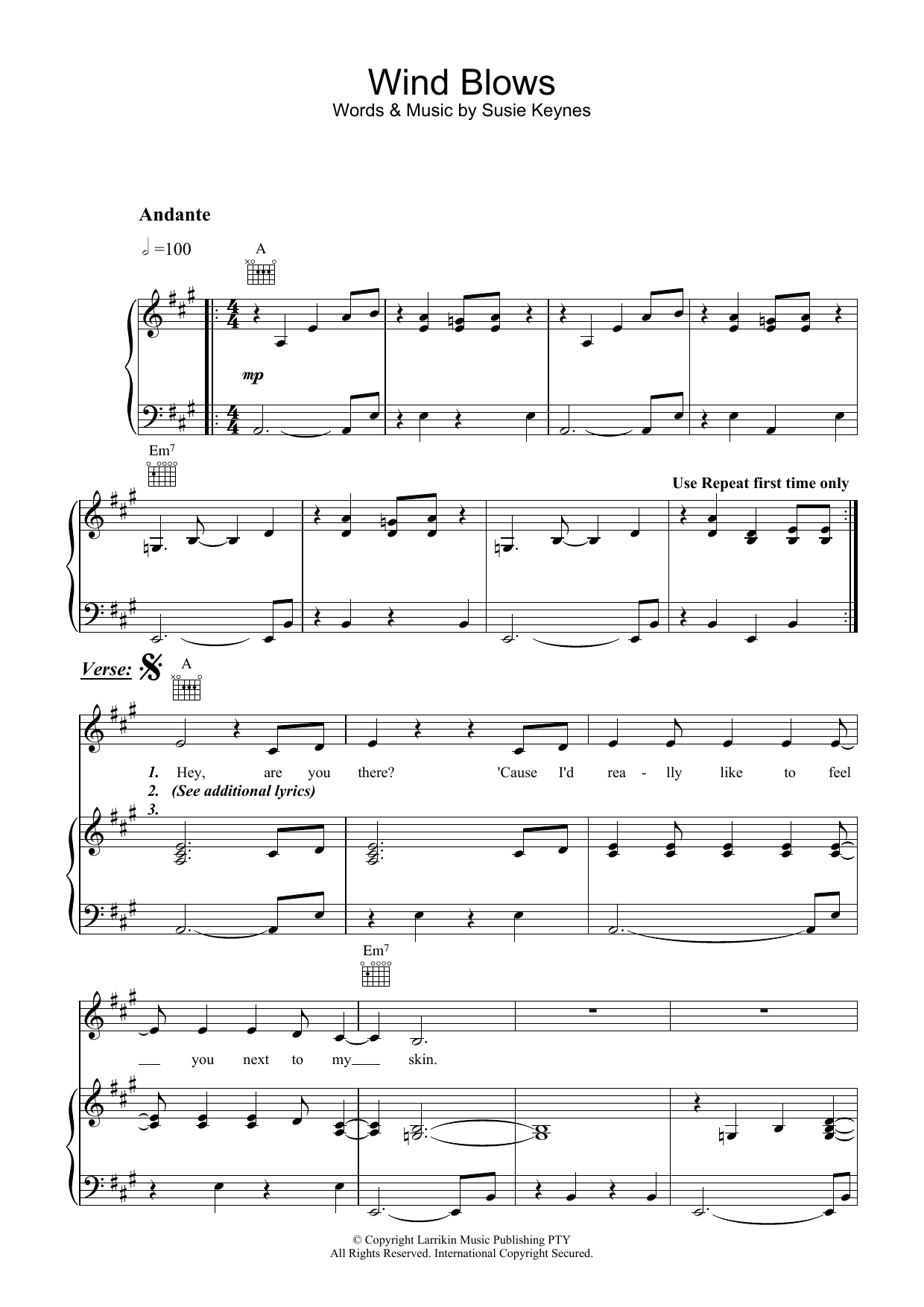  Sheet Music