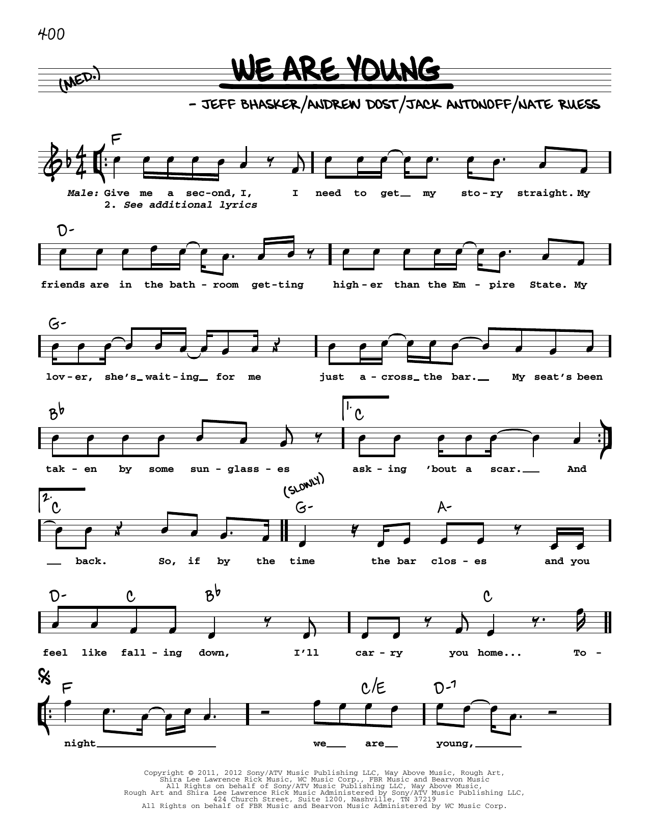 Learn to play fun. We Are Young (feat. Janelle Monáe) sheet music for Real Book – Melody, Lyrics & Chords in minutes. Price: 5.9900$ fun. We Are Young (feat. Janelle Monáe) sheet music notes and chords arranged for Real Book – Melody, Lyrics & Chords