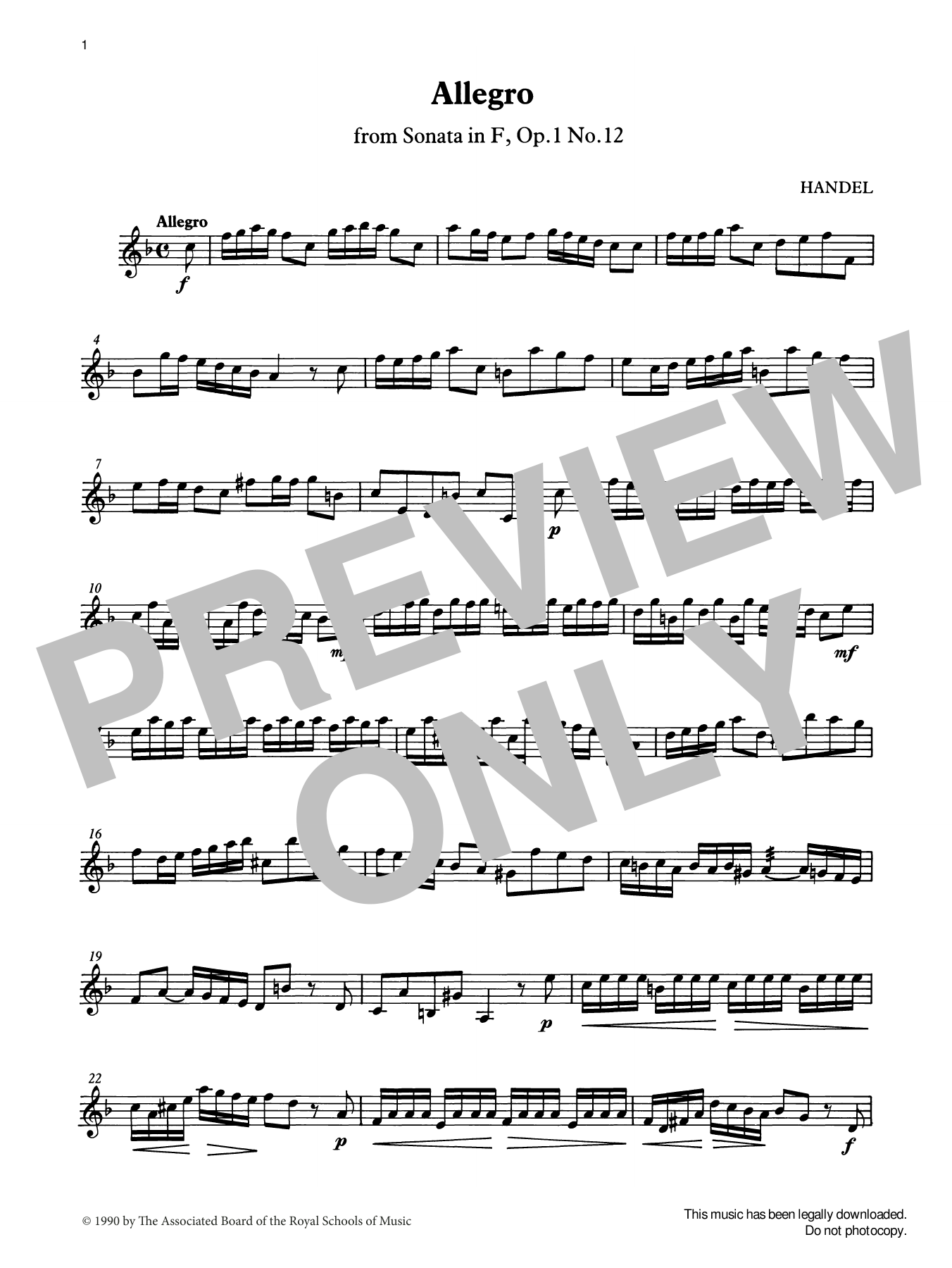 Learn to play G. F. Handel Allegro (score & part) from Graded Music for Tuned Percussion, Book III sheet music for Percussion Solo in minutes. Price: 5.9900$ G. F. Handel Allegro (score & part) from Graded Music for Tuned Percussion, Book III sheet music notes and chords arranged for Percussion Solo
