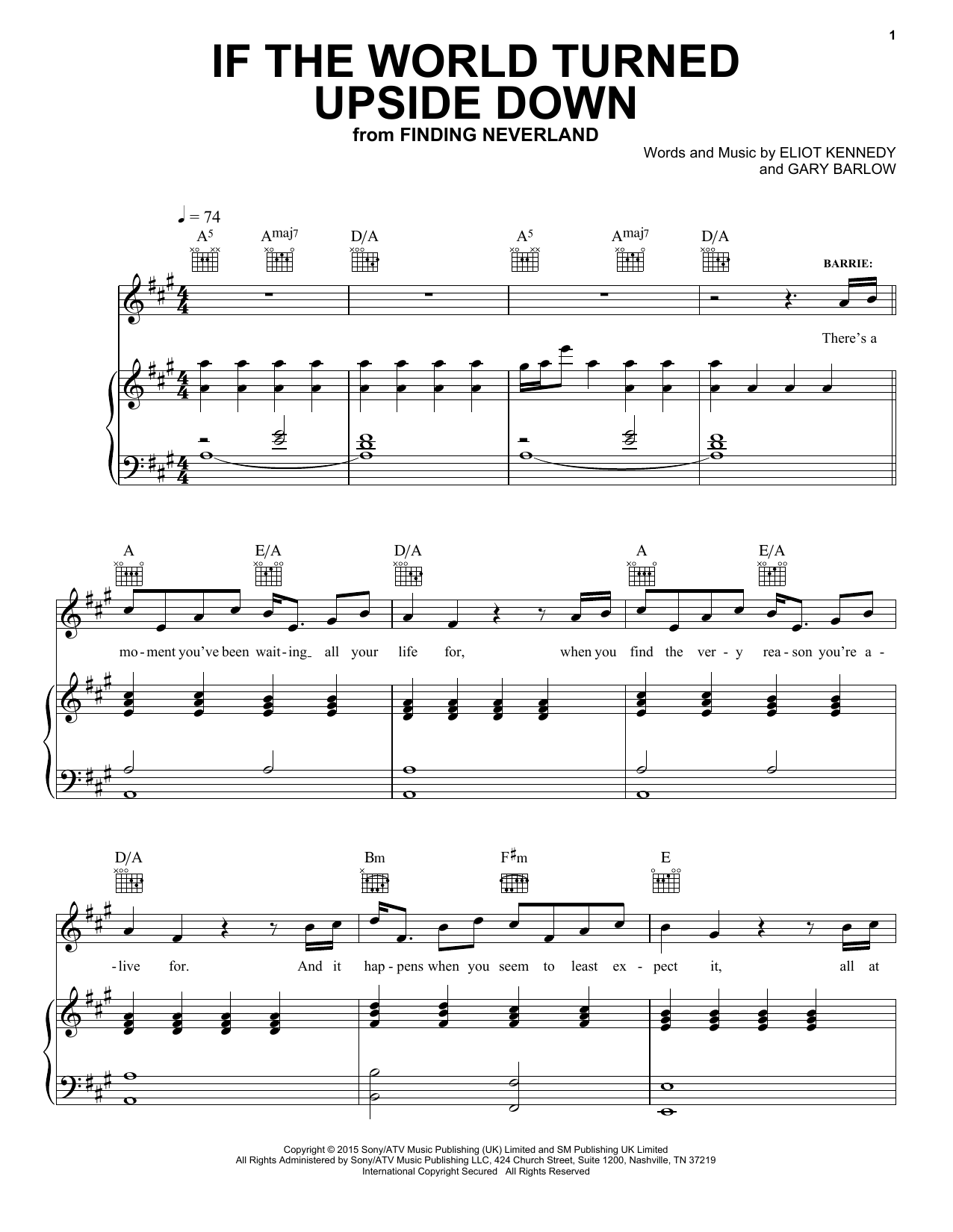 Learn to play Gary Barlow If The World Turned Upside Down sheet music for Piano, Vocal & Guitar Chords (Right-Hand Melody) in minutes. Price: 7.8900$ Gary Barlow If The World Turned Upside Down sheet music notes and chords arranged for Piano, Vocal & Guitar Chords (Right-Hand Melody)